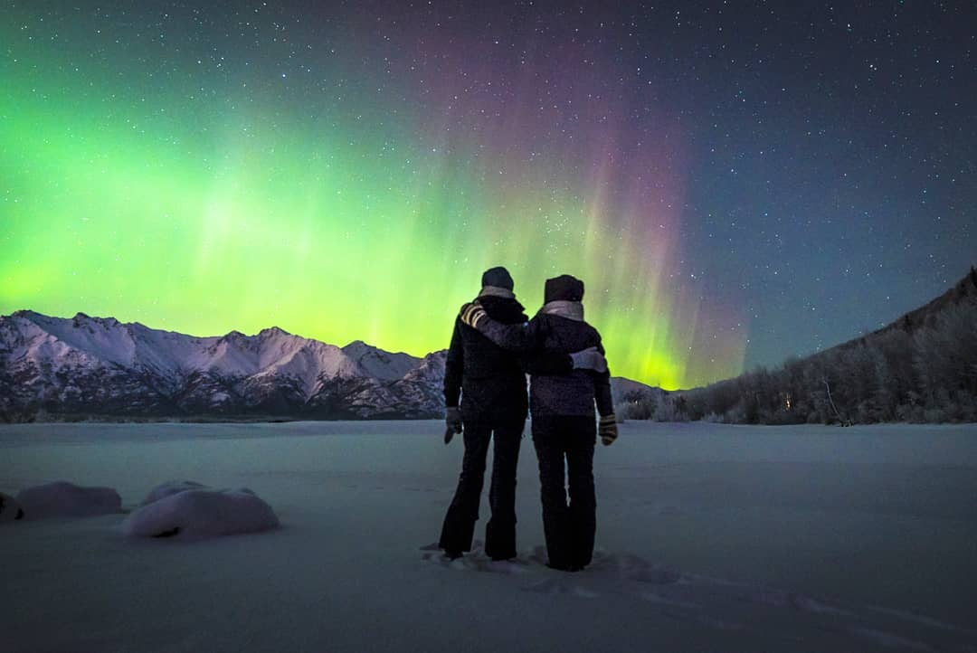 Indahnya Aurora Borealis di Anchorage, Salah Satu Tempat Terdingin di Dunia