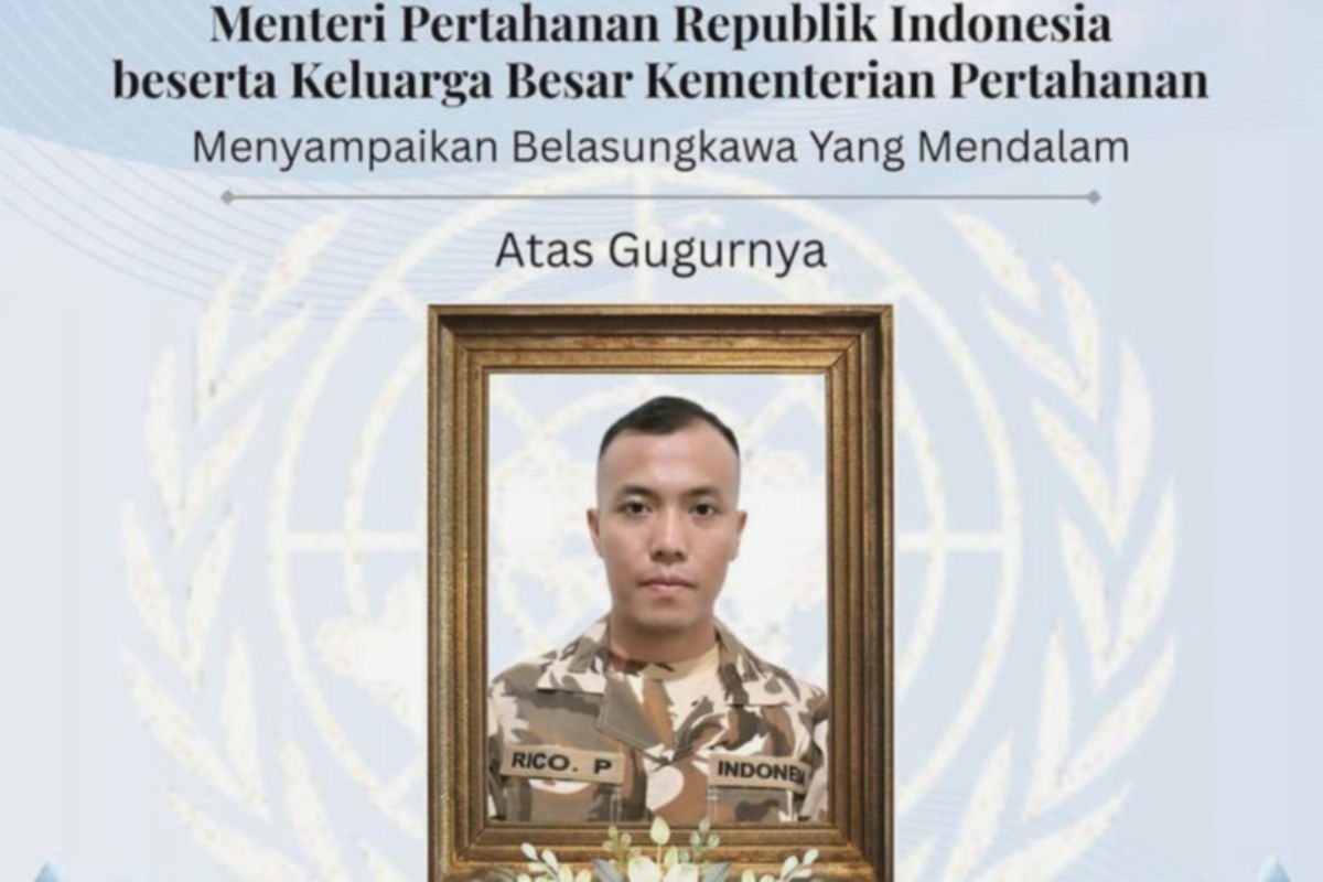 TNI Informasikan Pemulangan Jenazah Praka Rico dari Lebanon