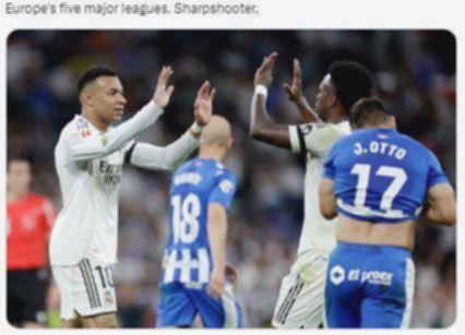 Mbappe-Vinicius Cetak Gol Jarak Jauh, Real Madrid Gebuk Alaves