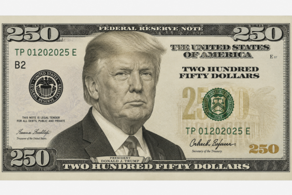 Wacana Kemunculan Wajah Donald Trump di Uang Kertas 250 Dolar