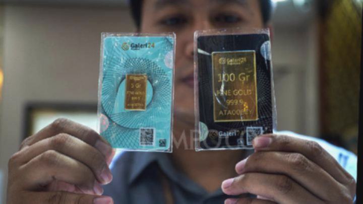 Harga Emas Antam Melonjak Rp35 Ribu per Gram