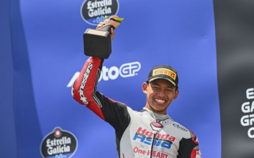 Veda Ega Pratama Tembus Empat Besar Rookie Terbaik Moto3