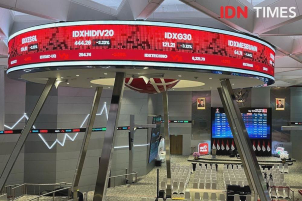 IHSG Melemah 3,5 Persen, Kapitalisasi Pasar BEI Jadi Rp11.825 Triliun