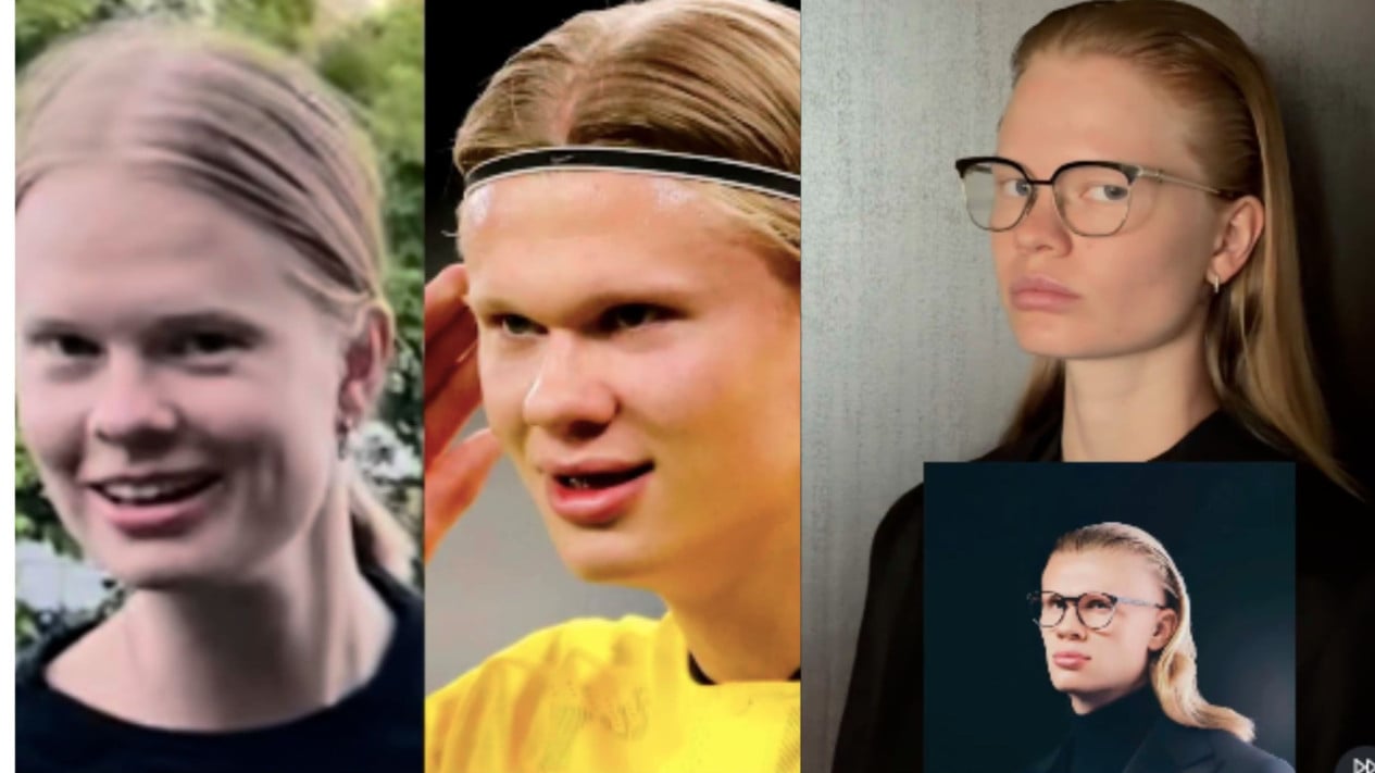 Viral, Model Rusia Ini Punya Wajah Mirip Erling Haaland