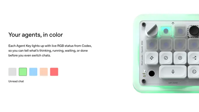 OpenAI Luncurkan Codex Micro, Keyboard AI Berfitur Canggih
