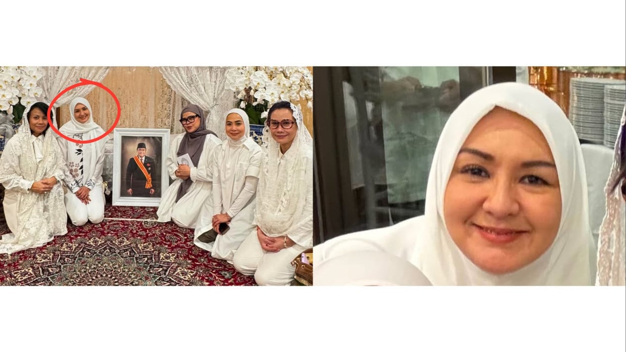 Donna Agnesia Pakai Hijab di Tahlilan Rachmat Gobel, Publik Pangling