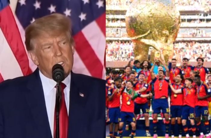 Timnas Spanyol Hapus Foto Donald Trump Saat Selebrasi Juara Dunia